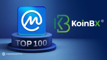 India's toonaangevende Crypto Exchange KoinBX komt in de top 100 van CoinMarketCap