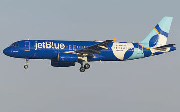 JetBlue חושפת סנפיר ספוטלייט חדש ב-Airbus A320 N554JB