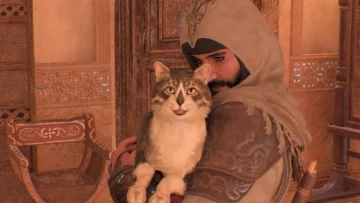 Nu, nu este imaginația ta - Assassin's Creed Mirage include o pisică cu emblema Assassin's pe nas.