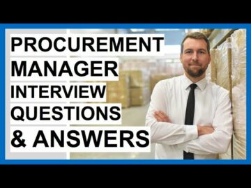 Procurement Manager Interview Questions And Answers