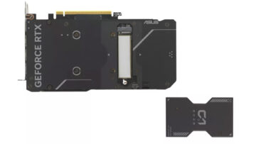 この独創的な Asus RTX グラフィックス カードには、M.2 SSD スロットが含まれています