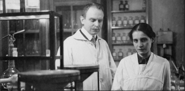 Photo of Otto Hahn and Lise Meitner