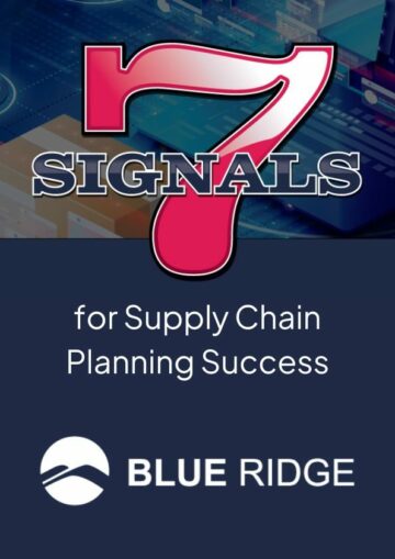 7 signaux pour le succès de la planification de la chaîne d'approvisionnement