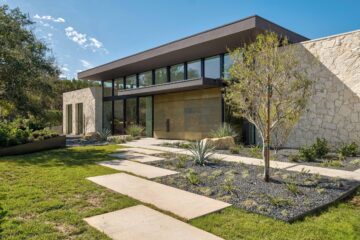 En kvintett av inhägnade hem nära Austin är en arkitektonisk framstående