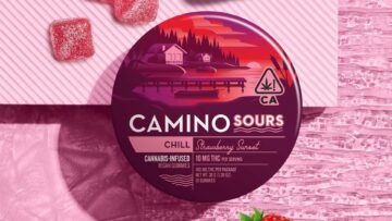 Camino Sours' Strawberry Chill Gummies—Kiva, CA, fall 2023