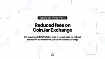 Modifications des frais d'échange CoinJar à partir du 31/10/23