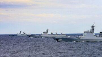 Kínai, Pakisztáni haditengerészeti gyakorlat egy tengeralattjáró, csúcstechnológiás rombolóval