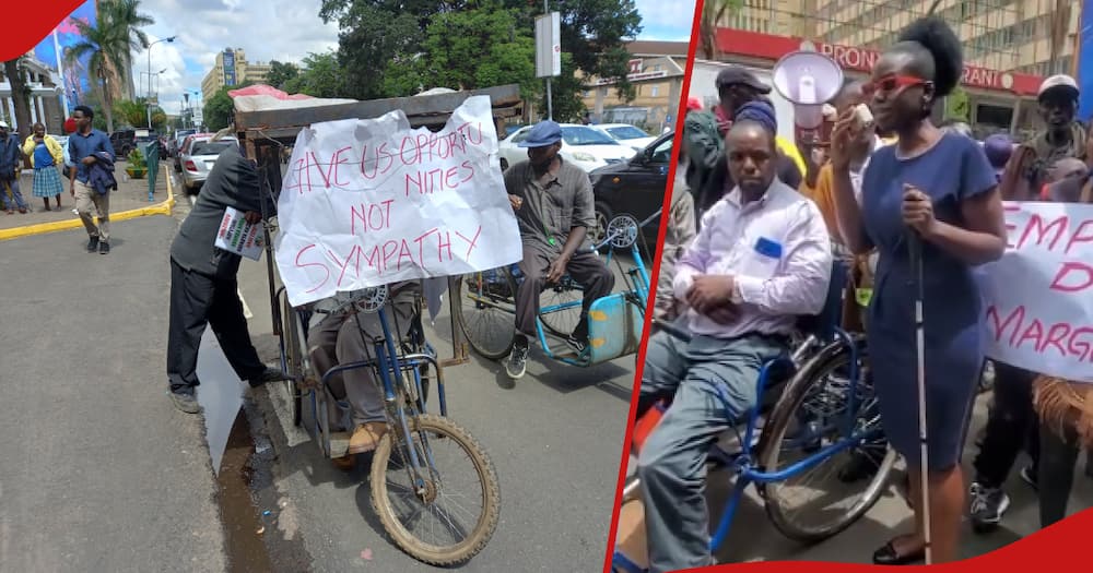 Crystal Asige Emotionally Protests Removal of Hawkers with Disabilities from CBD: “Hatutaki Kubeg” - Medical Marijuana Program Connection