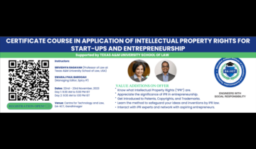 Free Certificate Course in Application of Intellectual Property Rights for Startups and Entrepreneurship [November 22- 23]