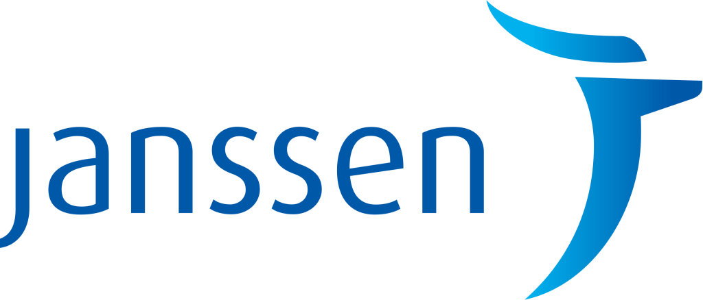 Janssen's logo in blue