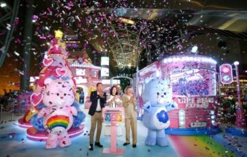 kkplus kidsland lancia il primo progetto natalizio su larga scala Care Bears di Hong Kong, il fatturato supera 1 milione di HK $ nel primo fine settimana