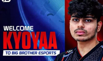 Kyoya מצטרף לרשימת ה-BGMI של האח הגדול Esports