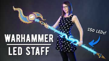 MASSIVE LED Warhammer staff build!