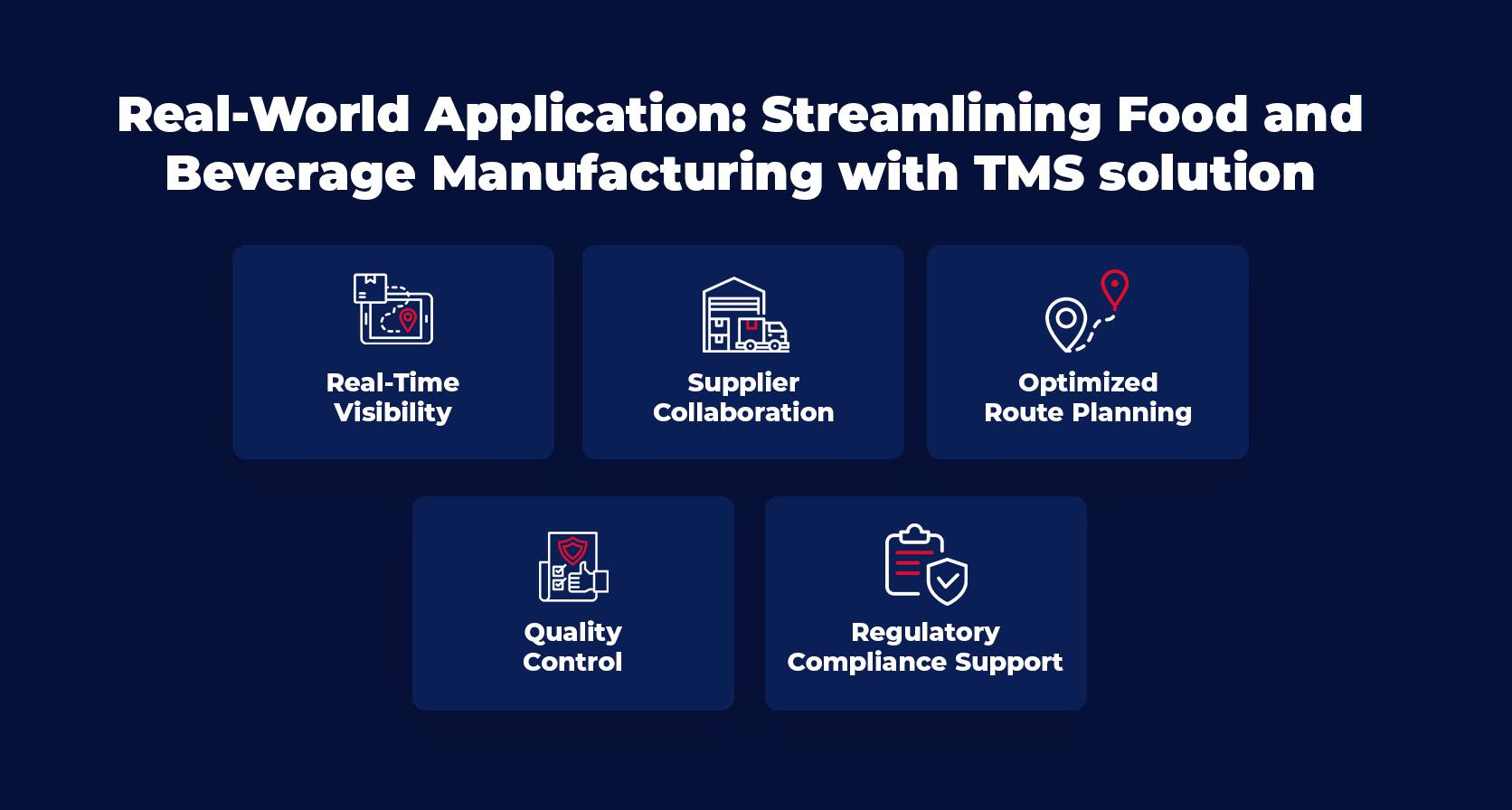Streamlining Food and Beverage Industry with TMS Solution