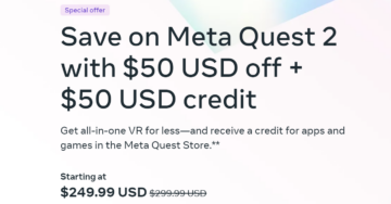 Quest 2 Black Friday o evaluează efectiv la doar 200 USD