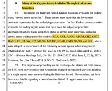 La SEC demanda a Kraken alegando que es un intercambio no registrado y mezcla fondos de usuarios
