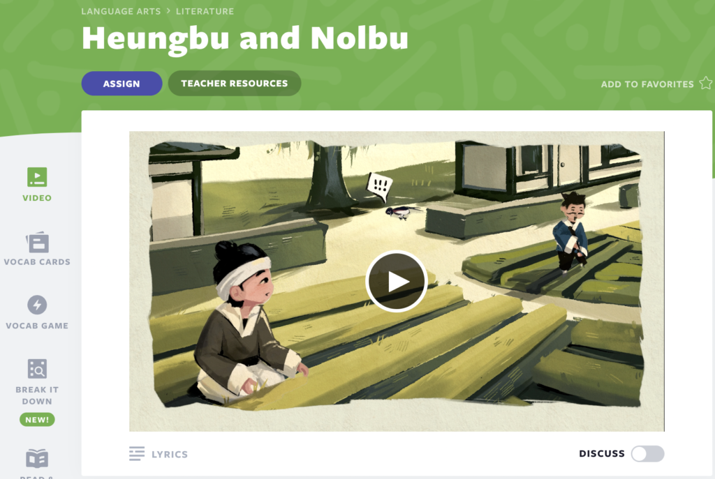 Heungbu and Nolbu video lesson
