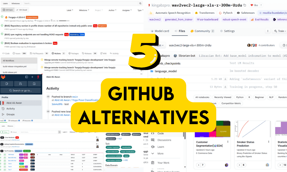 Las 5 mejores alternativas a GitHub para proyectos de ciencia de datos - KDnuggets