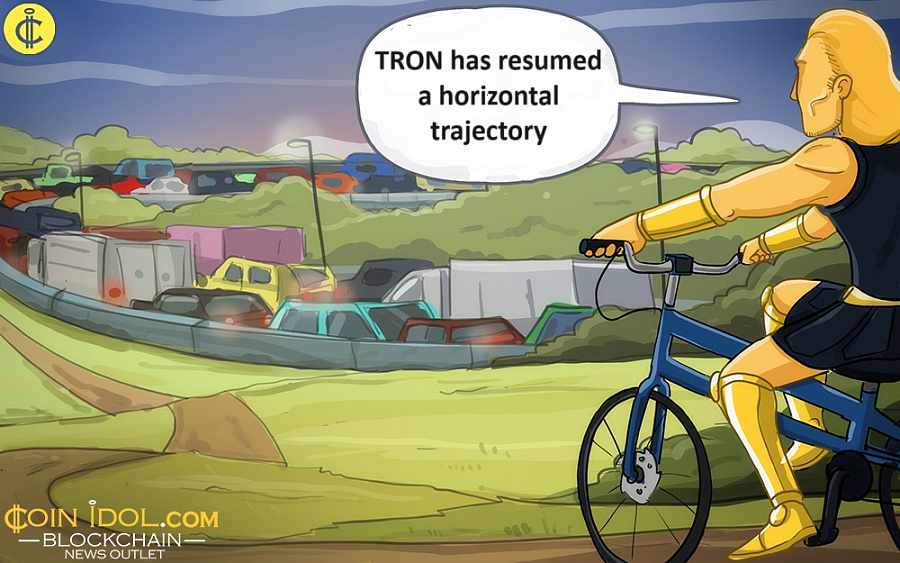 TRON has resumed a horizontal trajectory