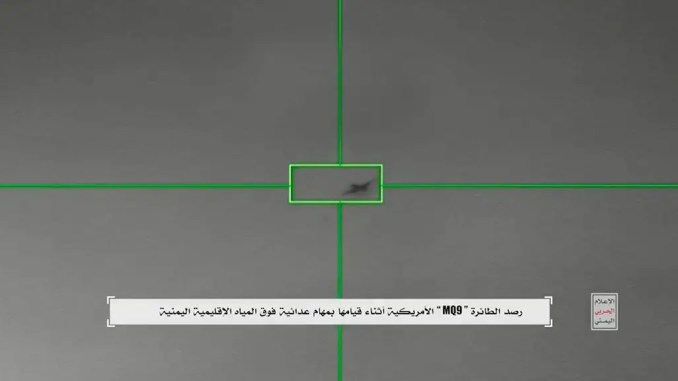 U.S. MQ-9 Reaper Drone Shot Down By Yemen’s Houthi Rebels