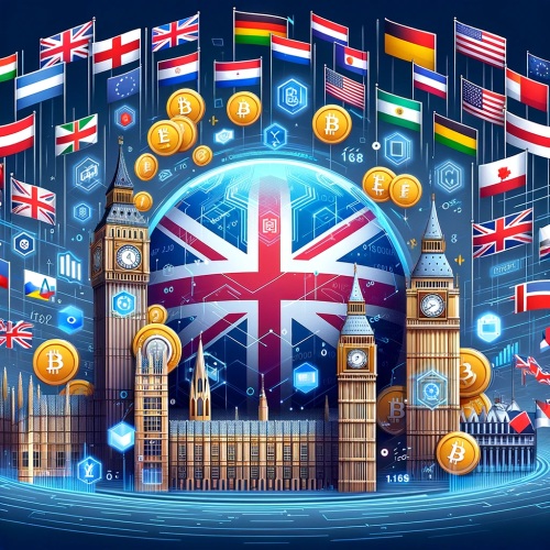 DALL E3 global tax crackdown on crypto - UK Leading Charge in Global Crypto Tax Crackdown