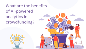 What are the benefits of AI-powered analytics in crowdfunding?