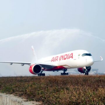 Air India receives its first Airbus A350-900 in the new livery