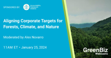 森林、気候、自然に対する企業目標の調整 | グリーンビズ