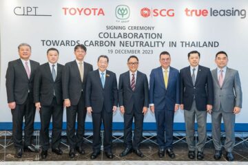 CP، True Leasing، SCG، Toyota و CJPT یادداشت تفاهمی را برای تسریع بیشتر تلاش‌های بین‌صنعتی برای دستیابی به بی‌طرفی کربن در تایلند امضا کردند.