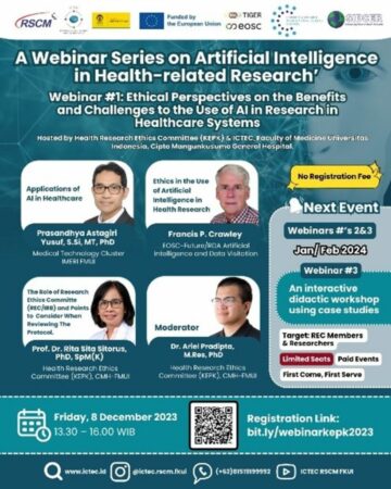 EOSC-Future/RDA AIDV-WG co-organised Webinar: Ethical challenges on the benefits and challenges to the use of AI in research in healthcare systems - CODATA, The Committee on Data for Science and Technology