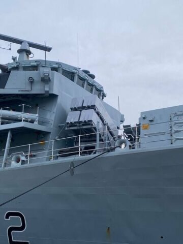 First NSM fit on RN Type 23 frigate