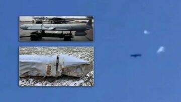 Ciekawe wideo pokazuje rosyjski pocisk manewrujący wystrzeliwujący flary podczas lotu
