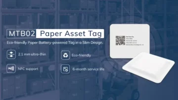 Minew MTB02 Paper Asset Tag: Ultra-Thin, Efficient, and Eco-Friendly