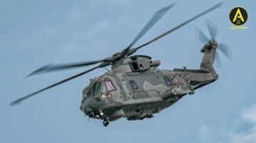 A lengyel haditengerészet bemutatja az új AW101 Merlin helikoptert