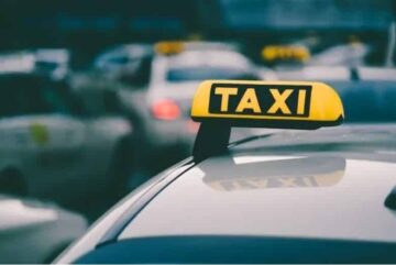 Taxi drivers at Brussels Airport staged a strike against proposal of mandatory Dutch language exam