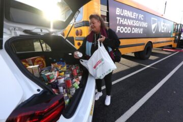 Vertu Nelson supports Burnley FC food bank collection