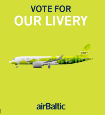 Vote for airBaltic’s 50th anniversary special livery