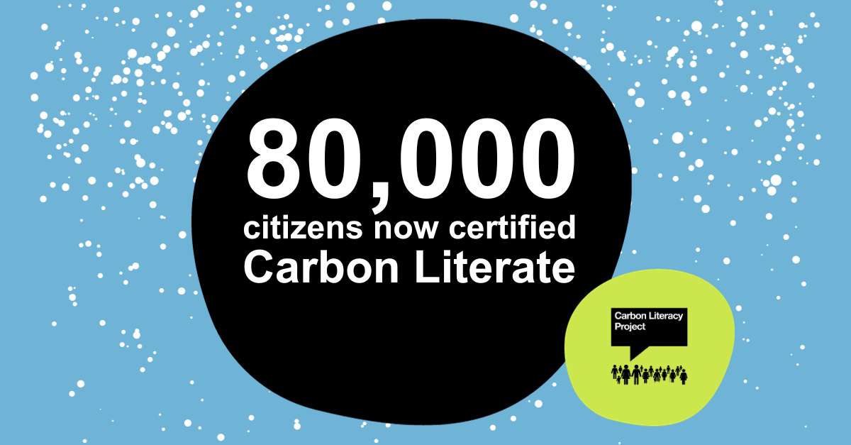 80,000 XNUMX вуглецевих грамотних громадян - Проект вуглецевої грамотності