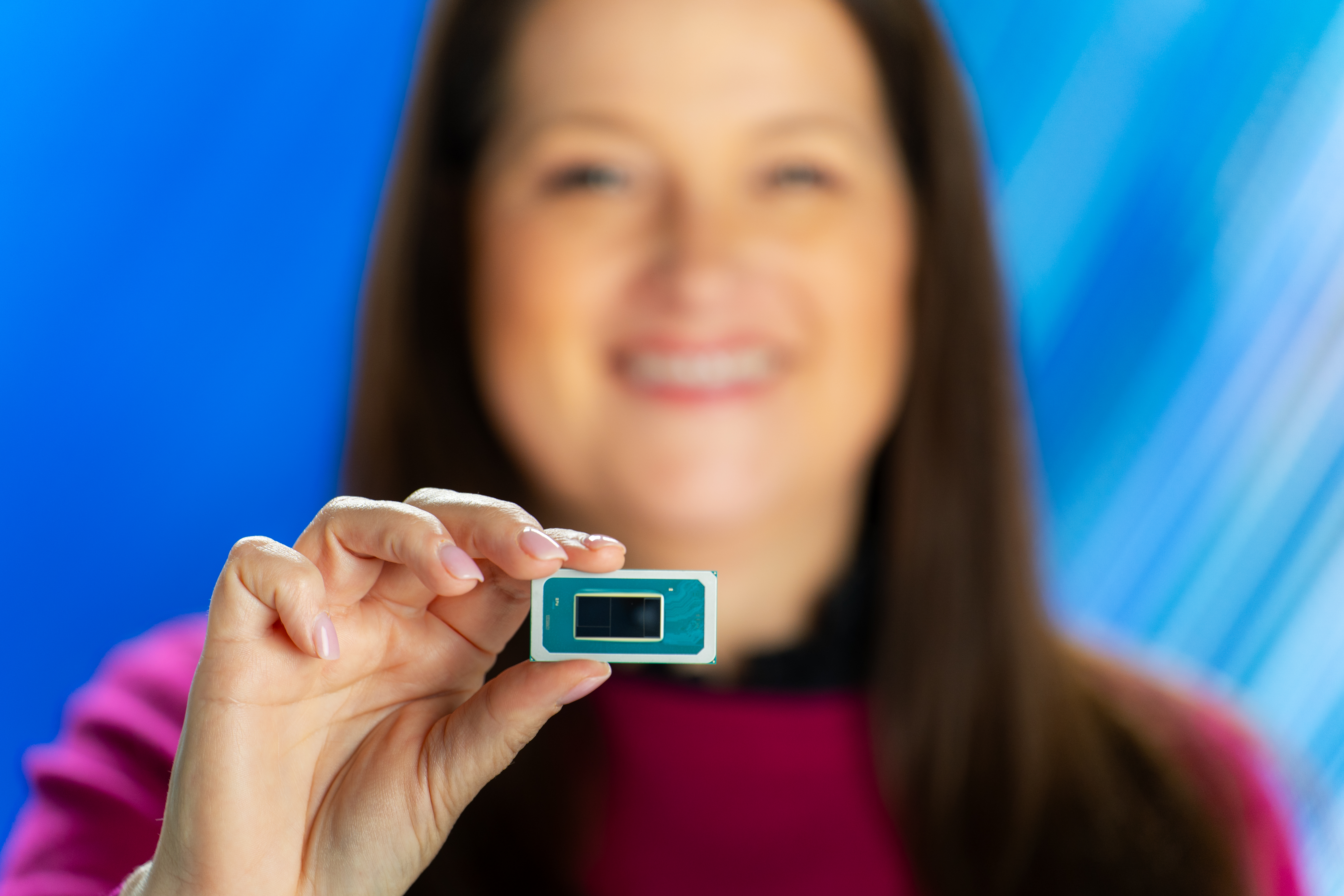 Intel Core Ultra chip shot