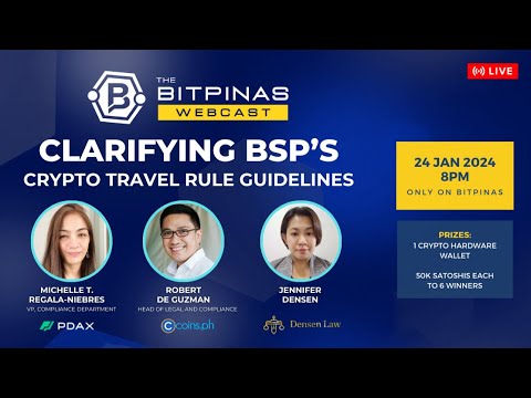 Wyjaśnienie wytycznych BSP dotyczących kryptowalut dotyczących „zasad podróżowania” | Transmisja internetowa BitPinas 36