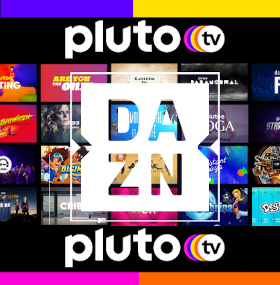 DAZN DMCA-melding verschijnt op Pluto TV-afspeellijst met koppeling naar de eigen streams van DAZN