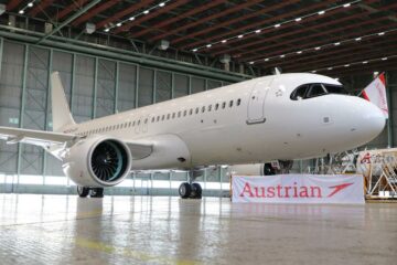 Fifth Airbus A320neo lands at Austrian Airlines in Vienna
