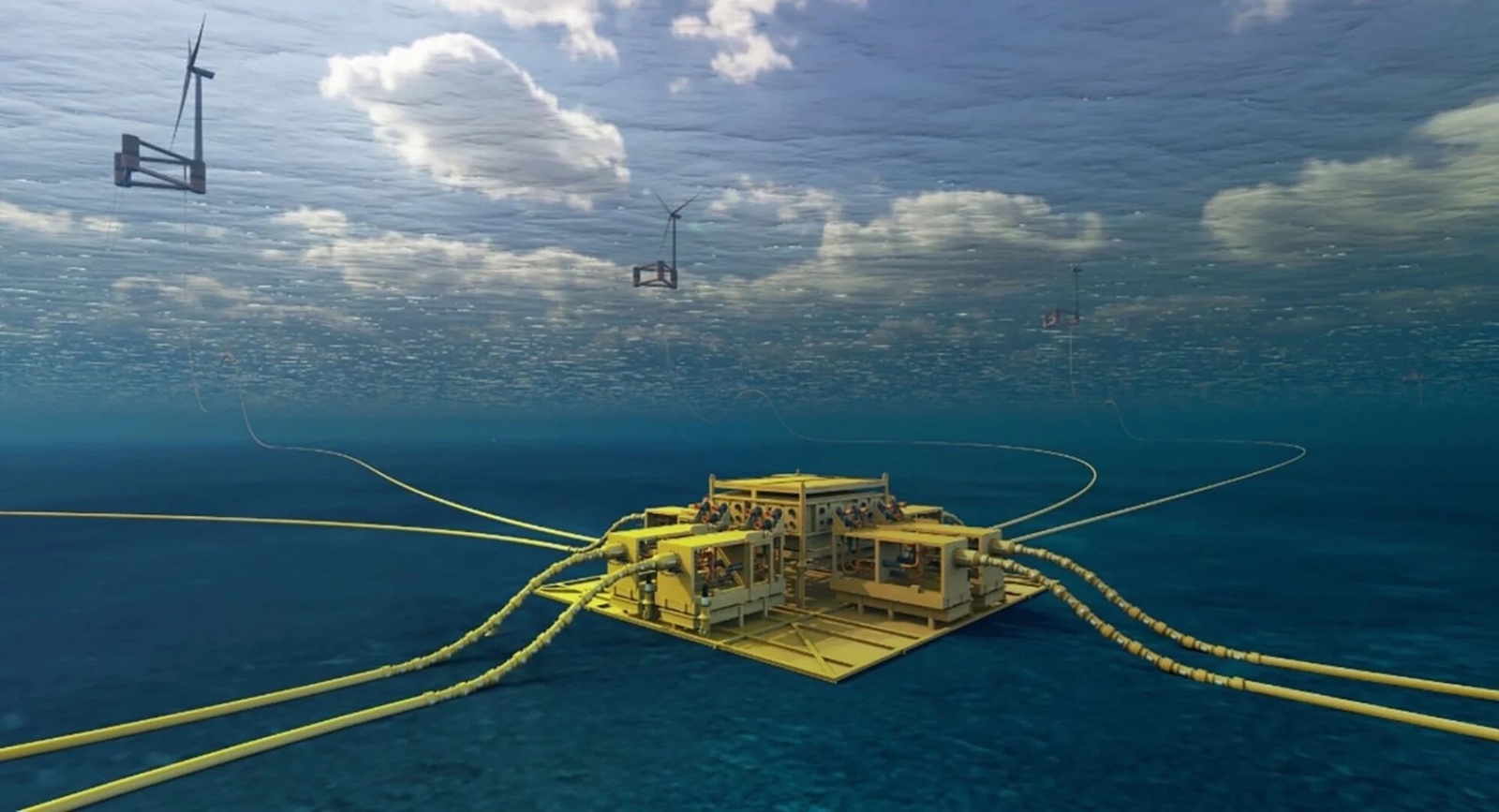 Giant Subsea "Starfish" To Help Push The Cost Of Floating Offshore Wind Down And Downer - CleanTechnica