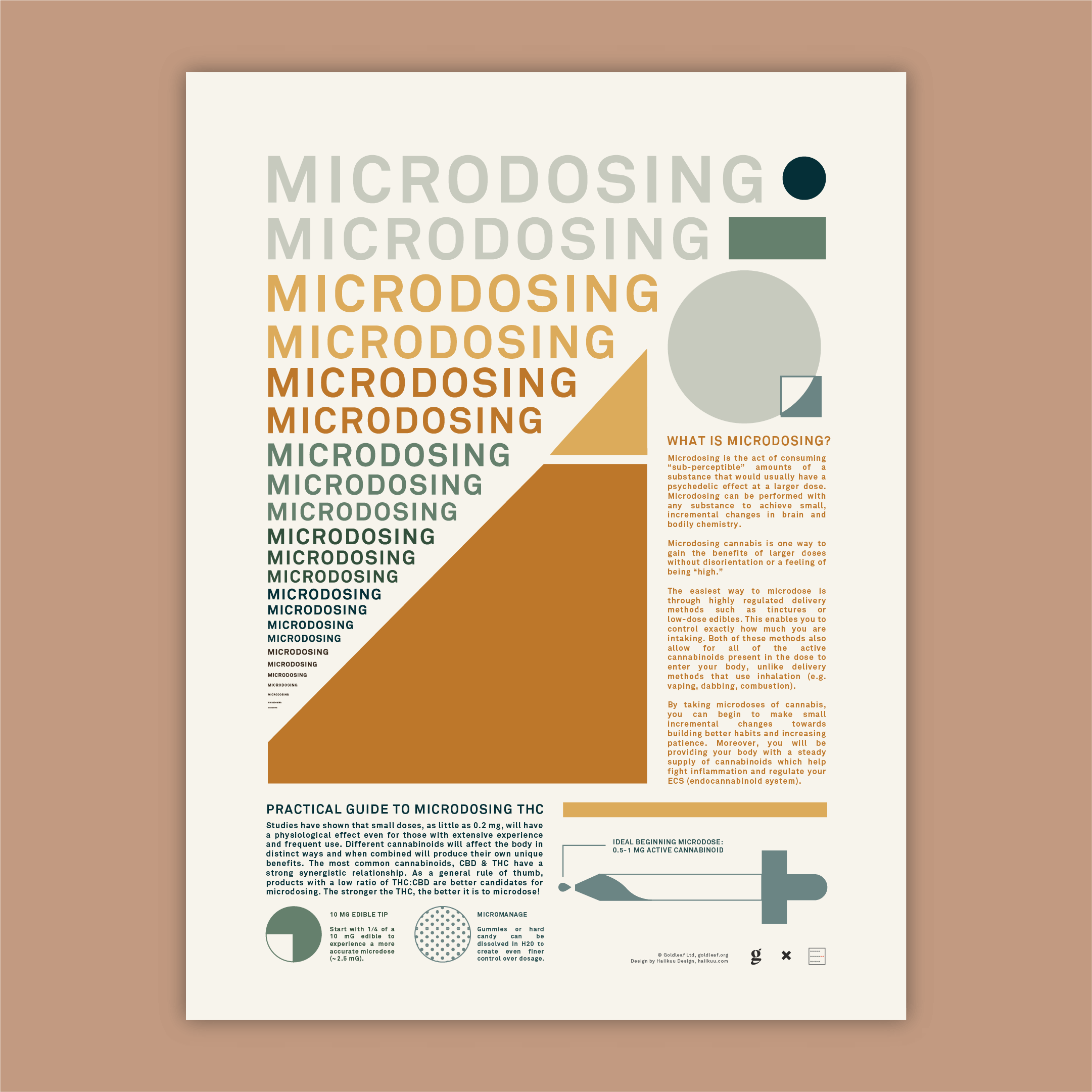 Microdosing Art Print by Goldleaf, Designed by Haiikuu