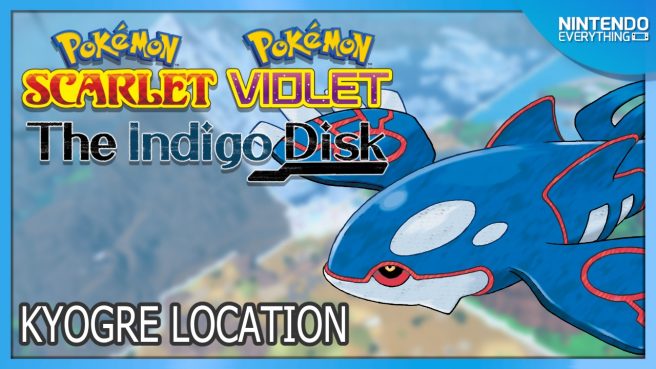 Kyogre location guide in Pokemon Scarlet and Violet