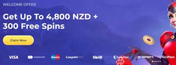 NZD 4800 » New Zealand Casinos এর নতুন গ্রাহকদের জন্য একটি বোনাস আপগ্রেড দিয়ে লাকি স্টার্ট বছর শুরু করে