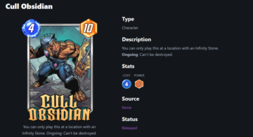 Marvel Snap: Cull Obsidian Deck Profile and Build Guide