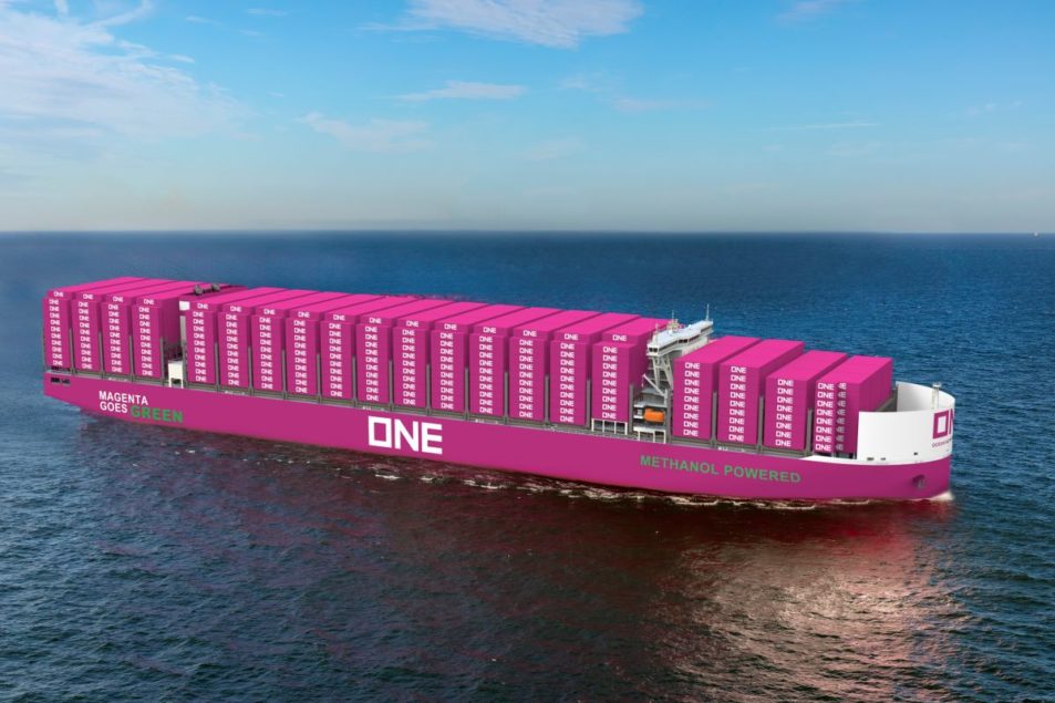 ONE Announces Order for 12 Methanol Dual-Fuel Containerships