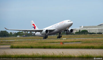 Perth Lufthavn, Australien, siger Ni Hao til China Eastern Airlines