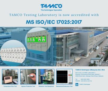 ห้องปฏิบัติการทดสอบสวิตช์เกียร์ของ TAMCO ได้รับการรับรองมาตรฐาน ISO 17025